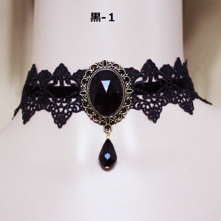 【レース】 7色デザイン ロリィタ コスプレ チョーカー