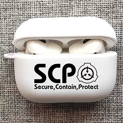 【SCP財団】黒/白 AirPods各機種ケース エアーポッズケース