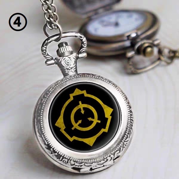 【⏱SCP財団】5種類 懐中時計 銀色/銅色(バッテリー付き)