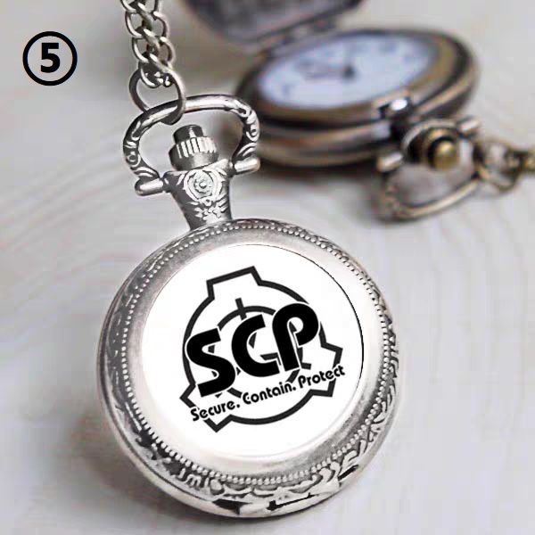 【⏱SCP財団】5種類 懐中時計 銀色/銅色(バッテリー付き)