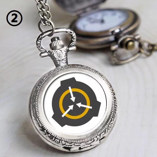 【⏱SCP財団】5種類 懐中時計 銀色/銅色(バッテリー付き)