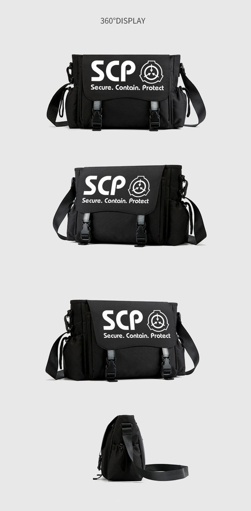 【SCP財団】普通/夜光 斜めかけバッグ ショルダーバッグ