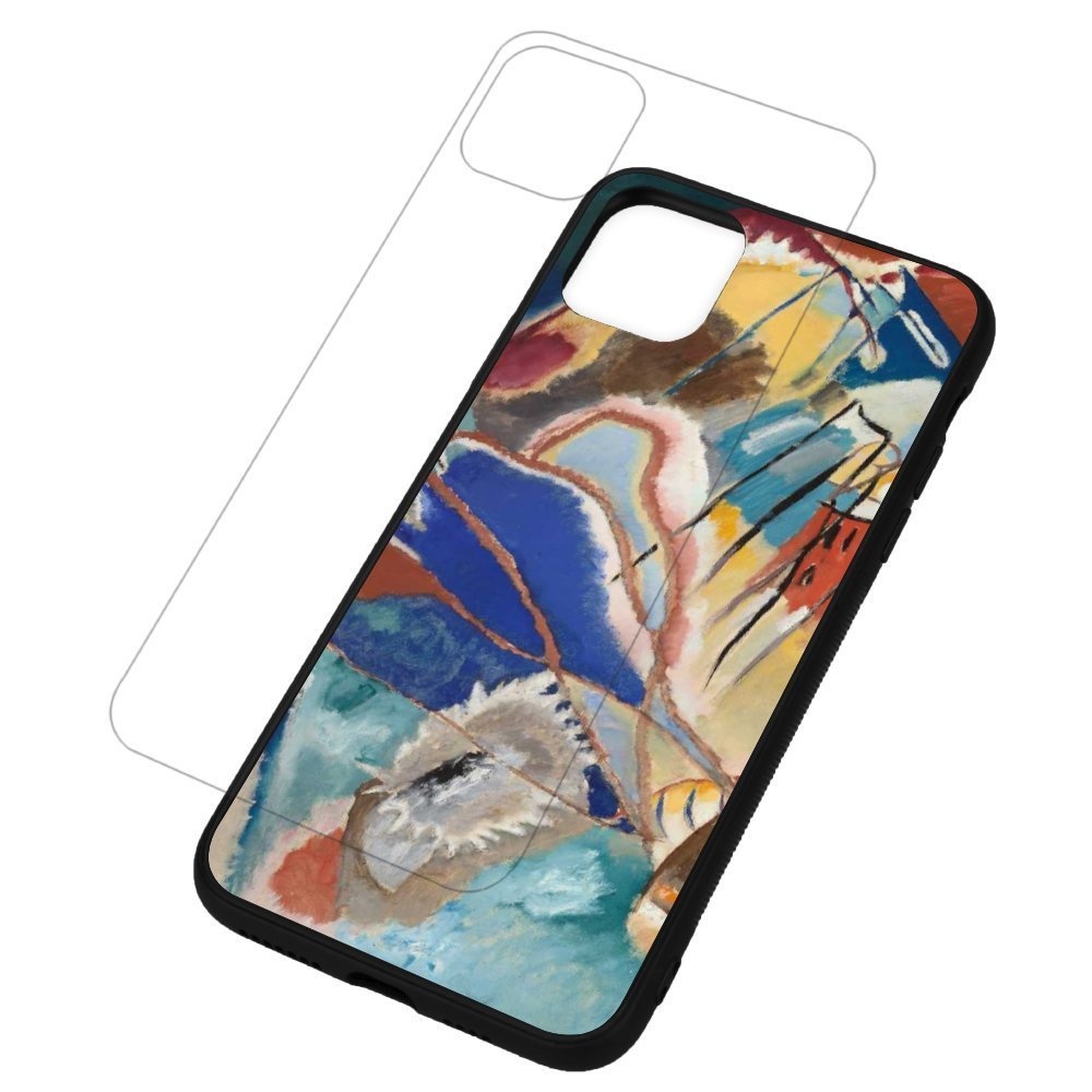 【名画⁻Improvisation No. 30 (Cannons)】強化ガラス iPhoneケース