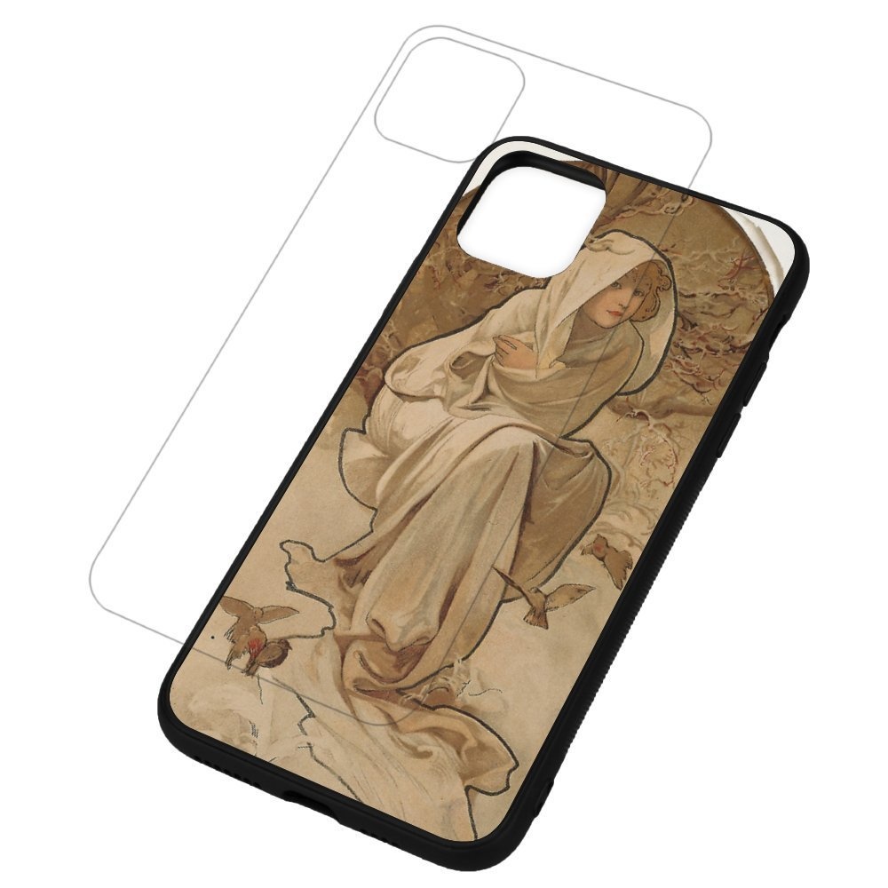 【四季の美⁻冬】強化ガラス iPhoneケース