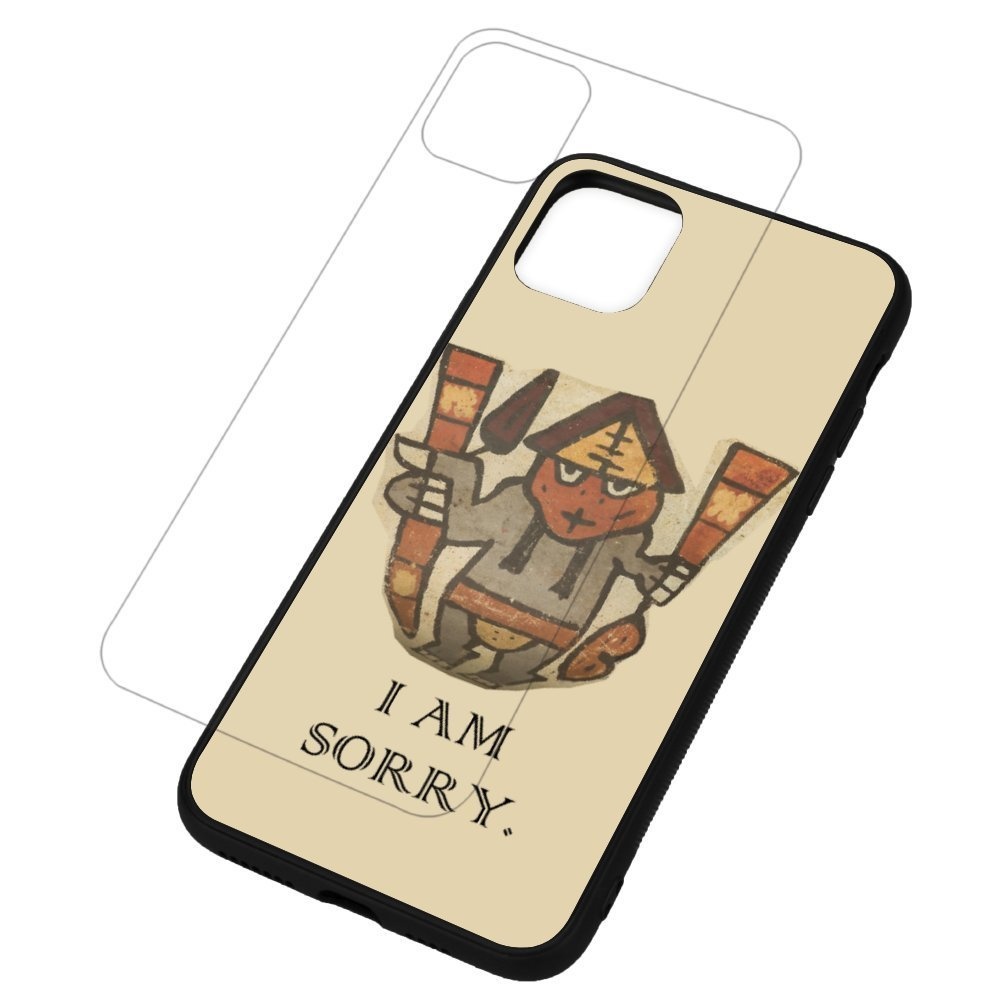 【面白い古人】強化ガラス iPhoneケース