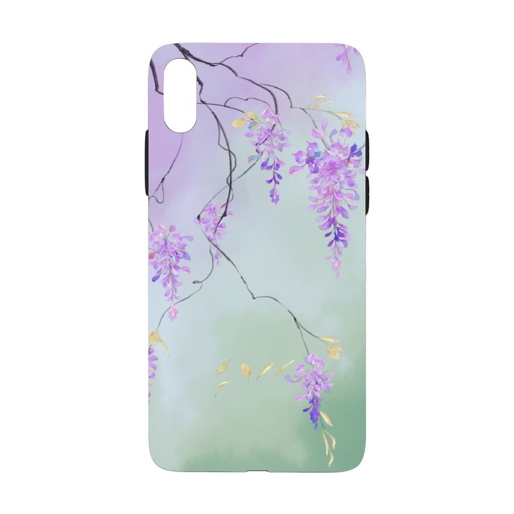 【紫藤】ソフト iPhoneケース(iPhone14シリーズ追加)