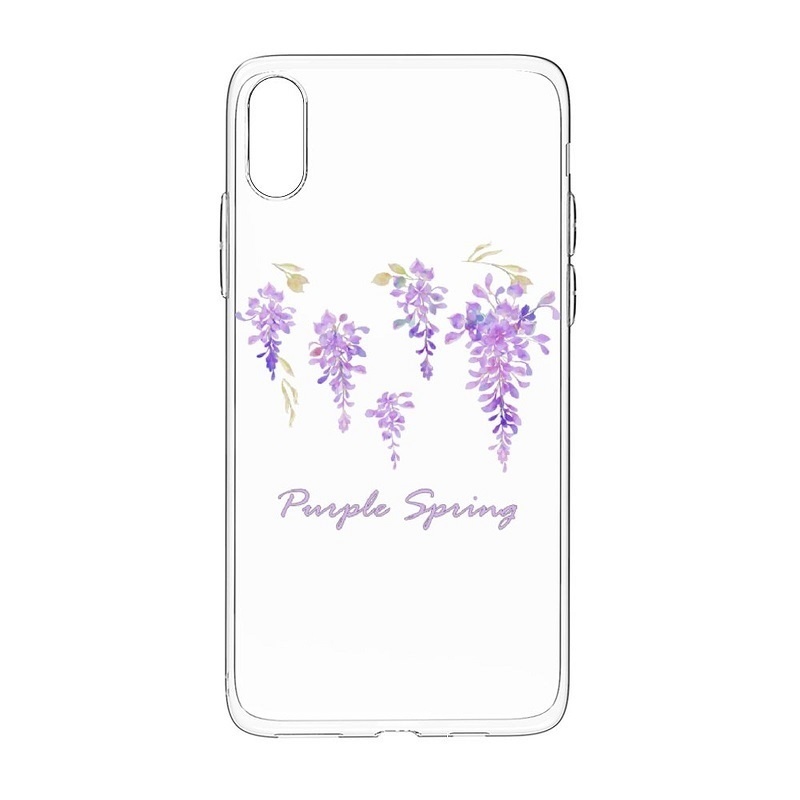 【紫藤】ソフト iPhoneケース(iPhone14シリーズ追加)