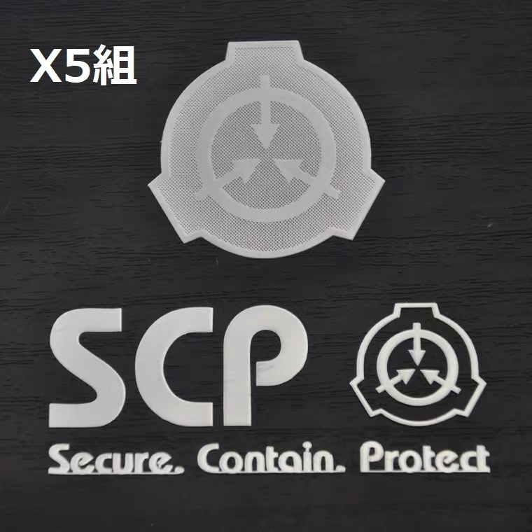 【SCP財団】メタルステッカー 2枚セット×5組