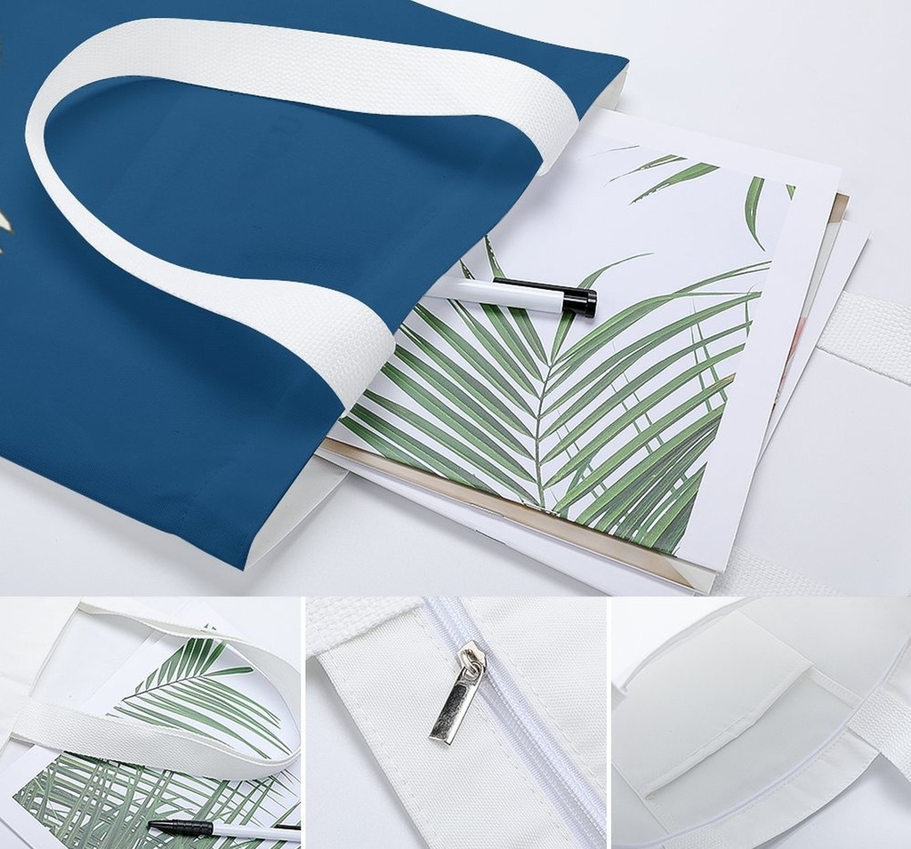 【ふとる白猫】トートバッグ