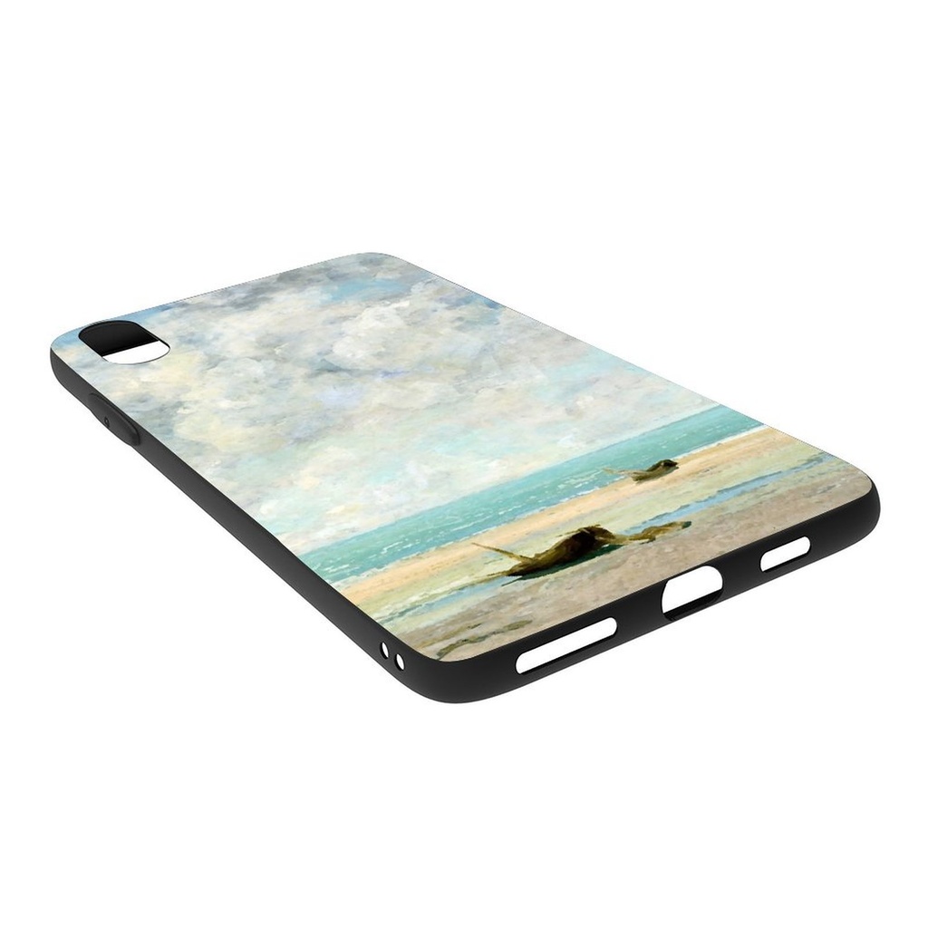 【海辺の船】ソフト iPhoneケース