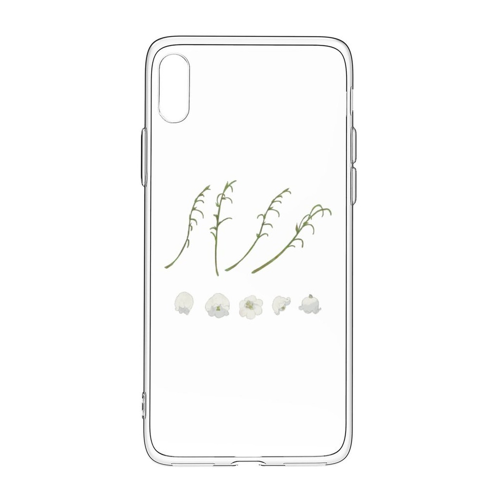 【スズラン】透明iPhoneケース(iPhone14シリーズ追加)