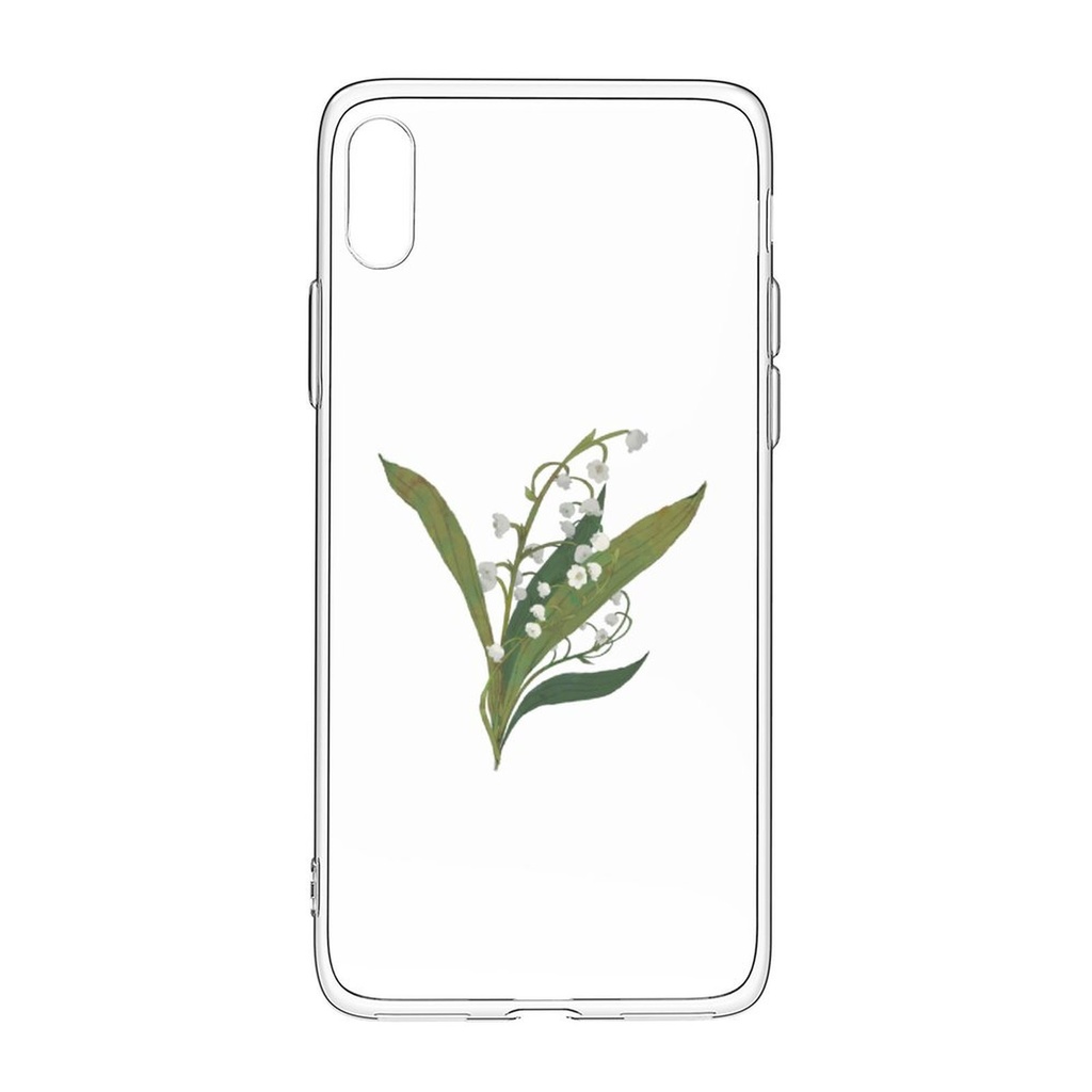 【スズラン】透明iPhoneケース(iPhone14シリーズ追加)