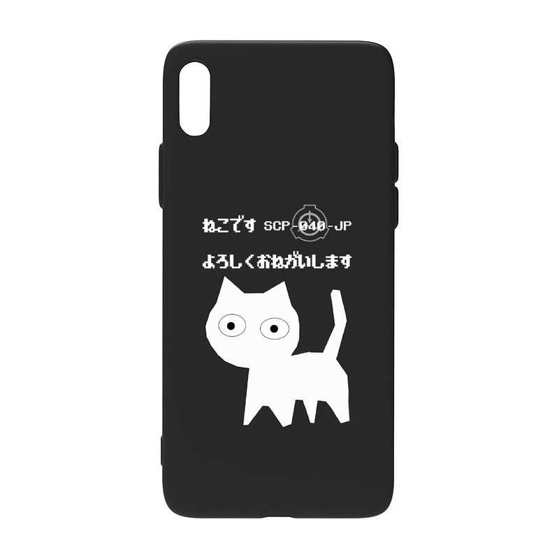 【SCP-040-JP】ネコです ソフトiPhoneケース(iPhone14シリーズ追加)