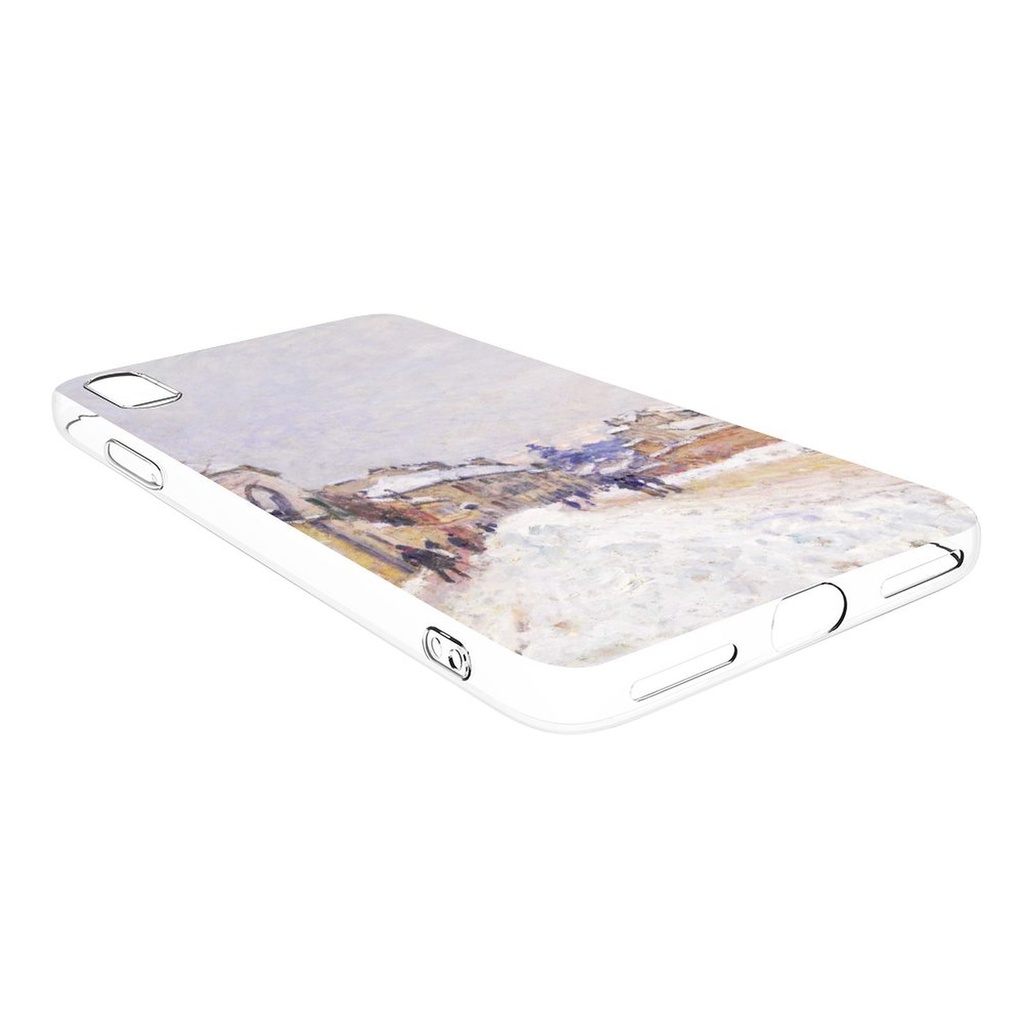 【冬の楽しみ】側面透明/黒 iPhoneケース