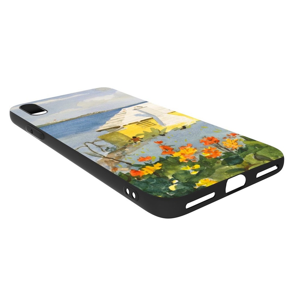 【ガーデン】側面透明/黒 iPhoneケース