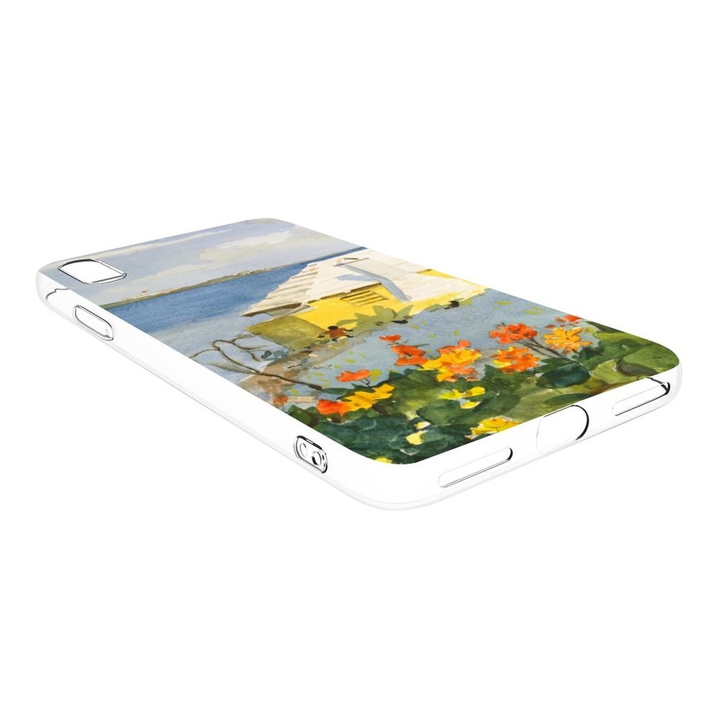 【ガーデン】側面透明/黒 iPhoneケース