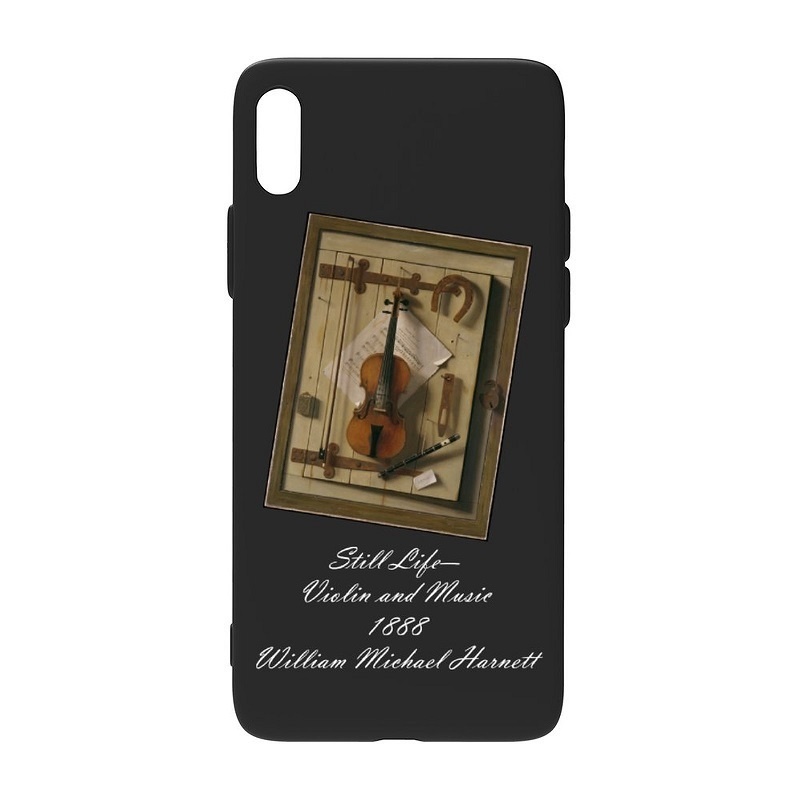 【🎻バイオリン】側面透明/黒 iPhoneケース