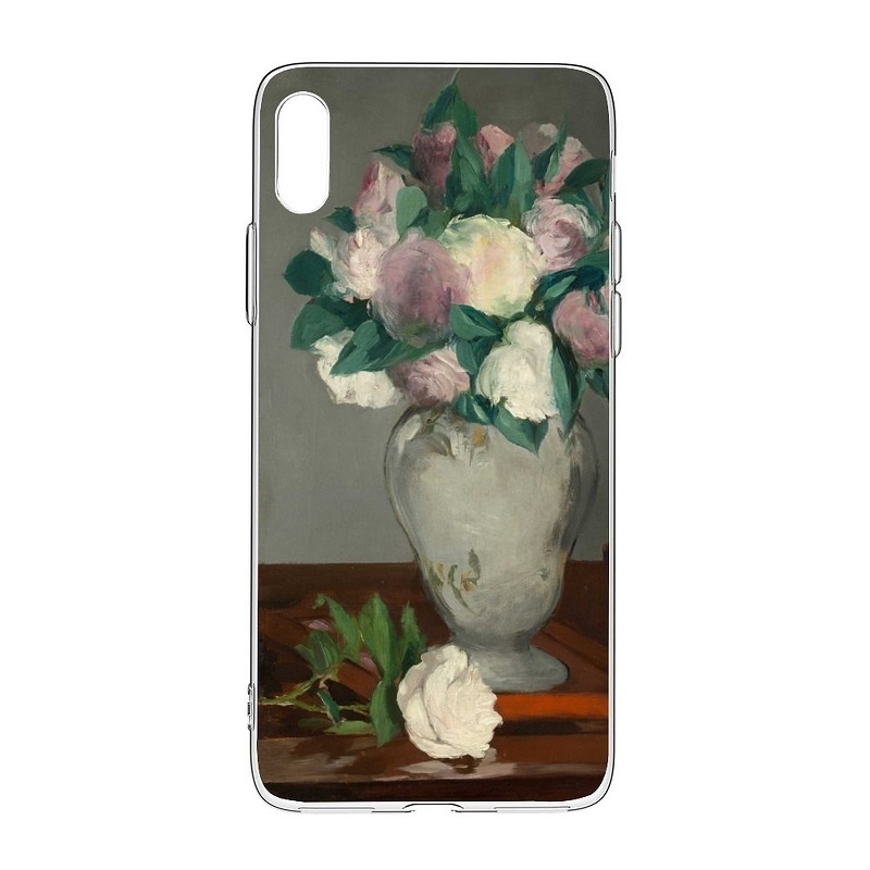 【🌸フラワー】側面透明/黒 iPhoneケース