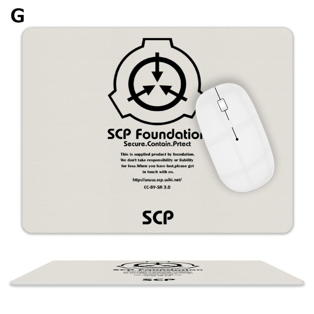 【SCPファンデーション】10種類 PUレザーマウスパッド