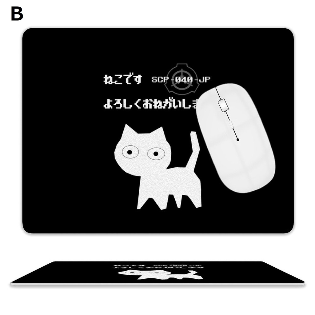 【SCP-040-JP】ネコです PUレザーマウスパッド