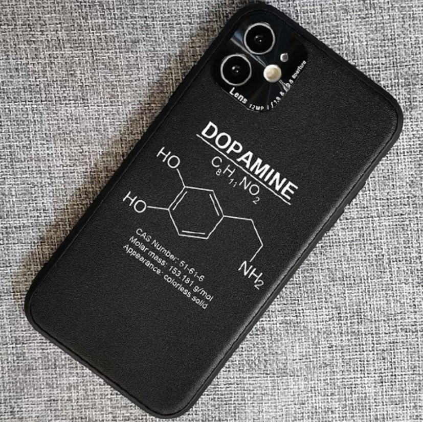 【化学構造式】ドーパミン人造皮 iPhoneケース