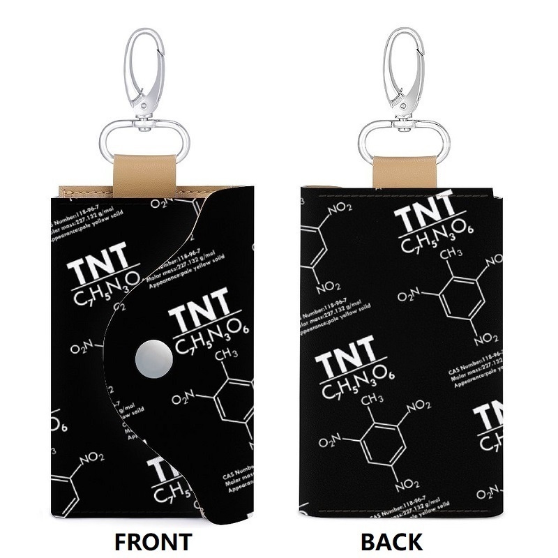 【化学構造式】TNT💣 2色 PUレザーキーホルダー