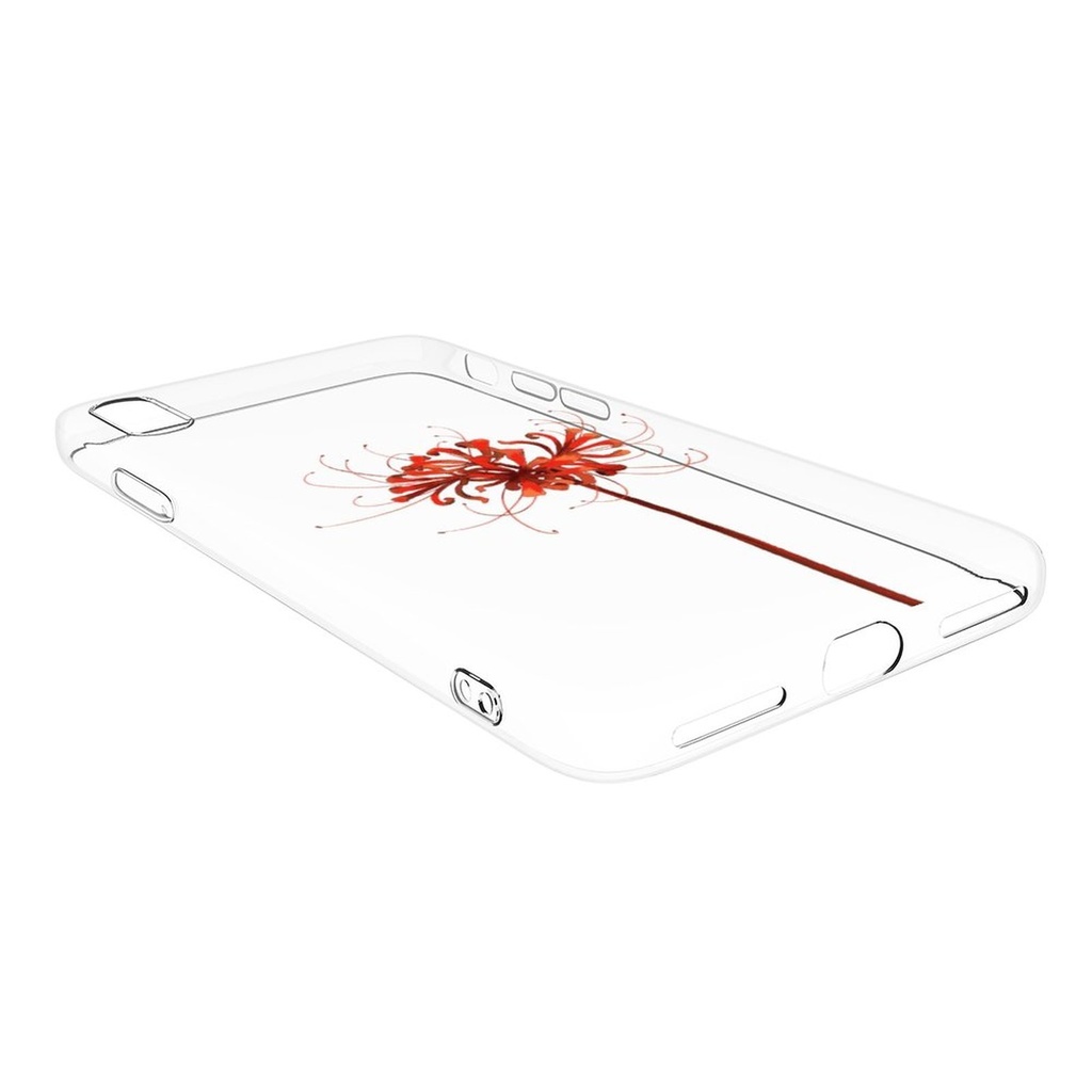 【彼岸花】側面透明/黒 iPhoneソフトケース