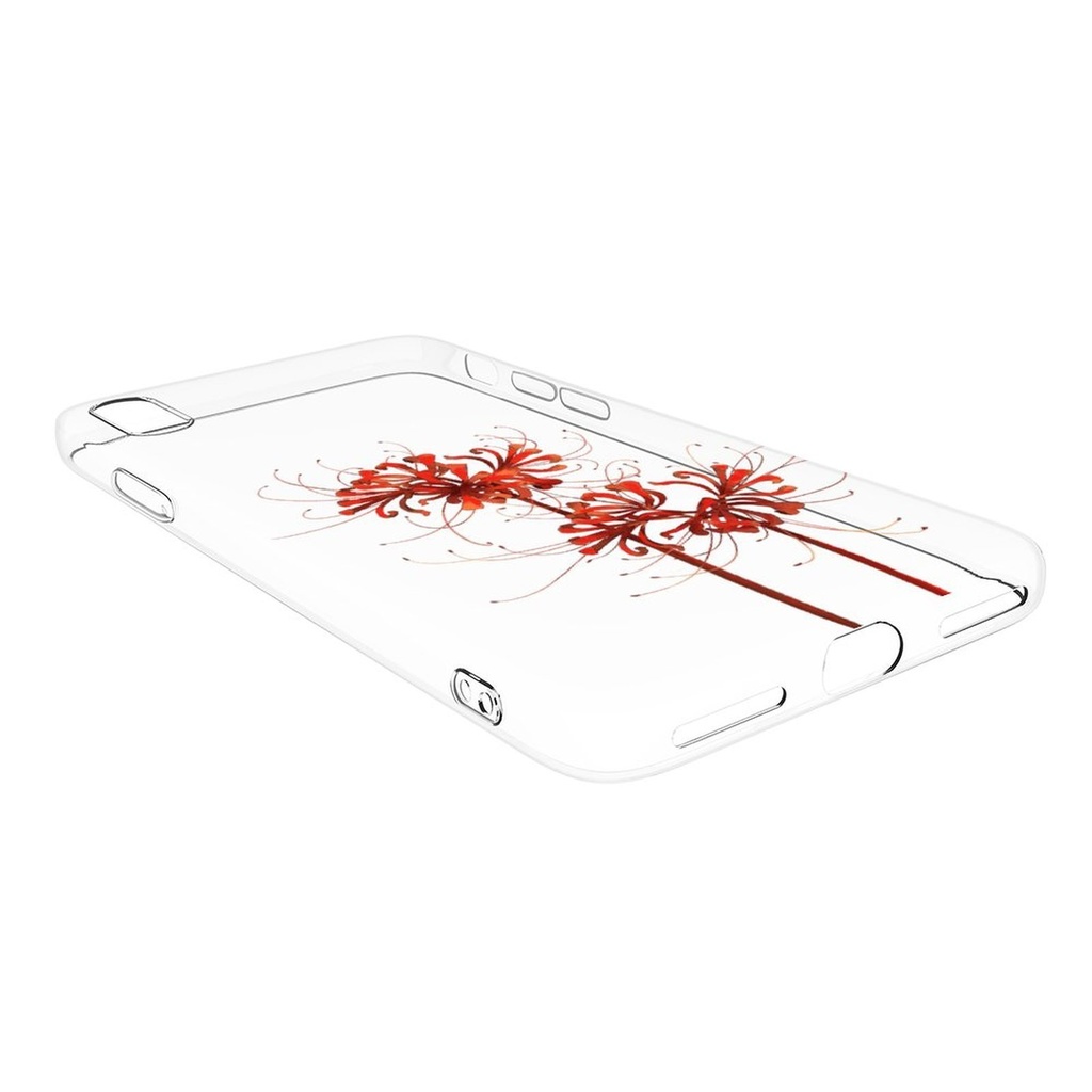 【彼岸花】側面透明/黒 iPhoneソフトケース