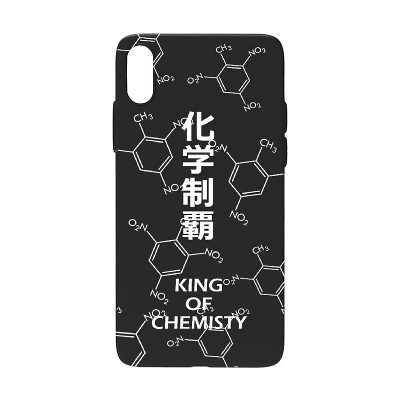 【化学制覇】側面透明/黒 iPhoneソフトケース