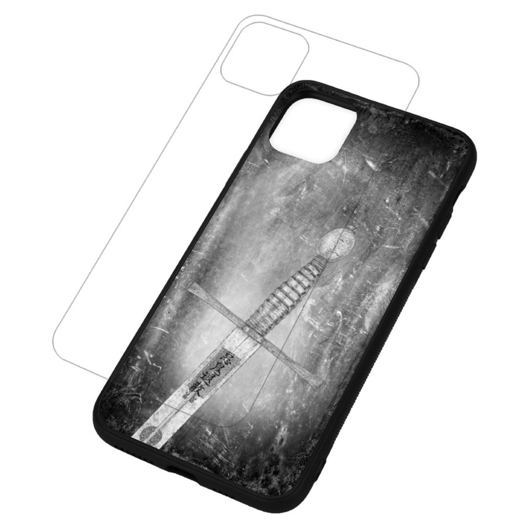 【悪鬼退散の剣】強化ガラス iPhoneケース