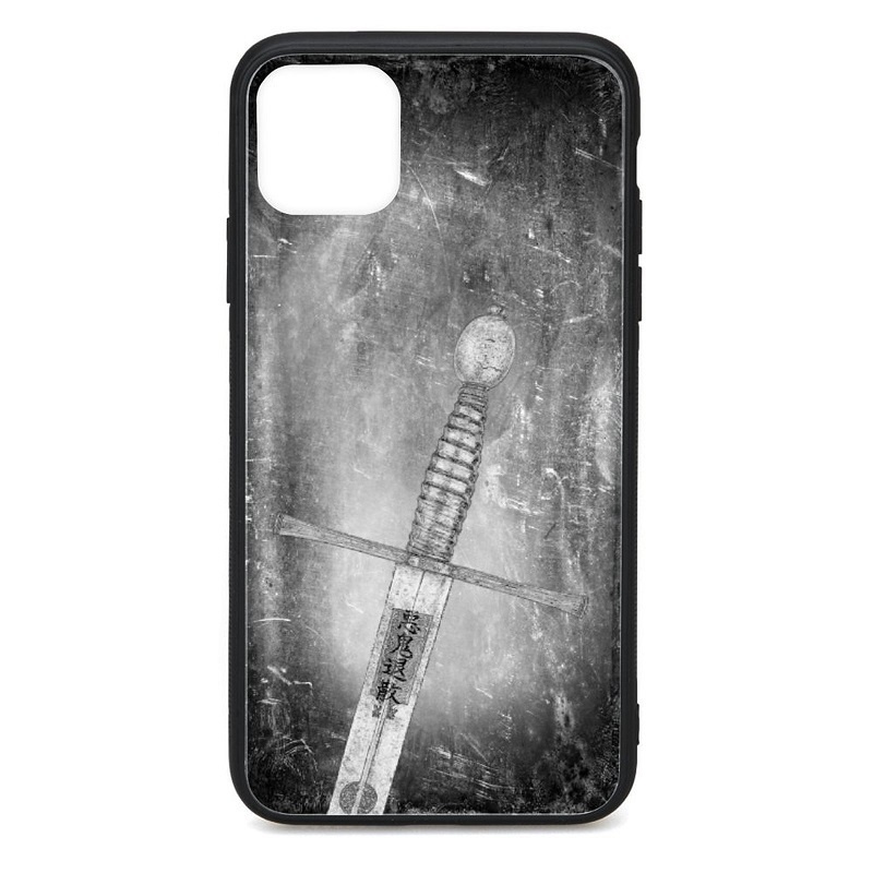 【悪鬼退散の剣】強化ガラス iPhoneケース