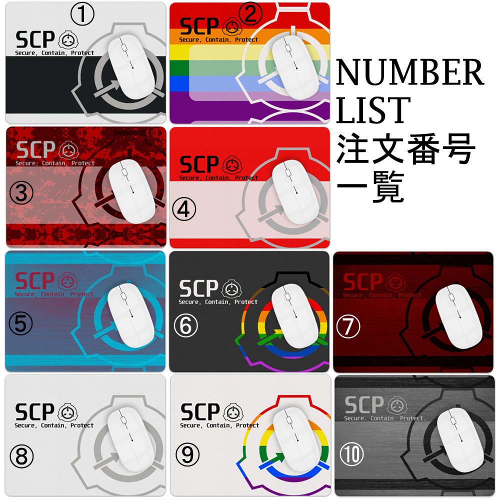 【SCPファンデーション】19種類 PUレザーマウスパッド