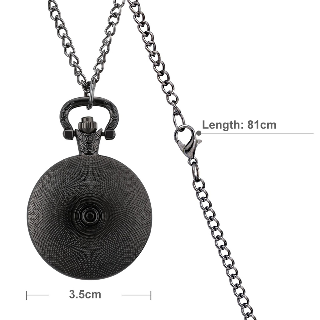 【⏱SCP財団】10種類 懐中時計 黒(バッテリー付き)