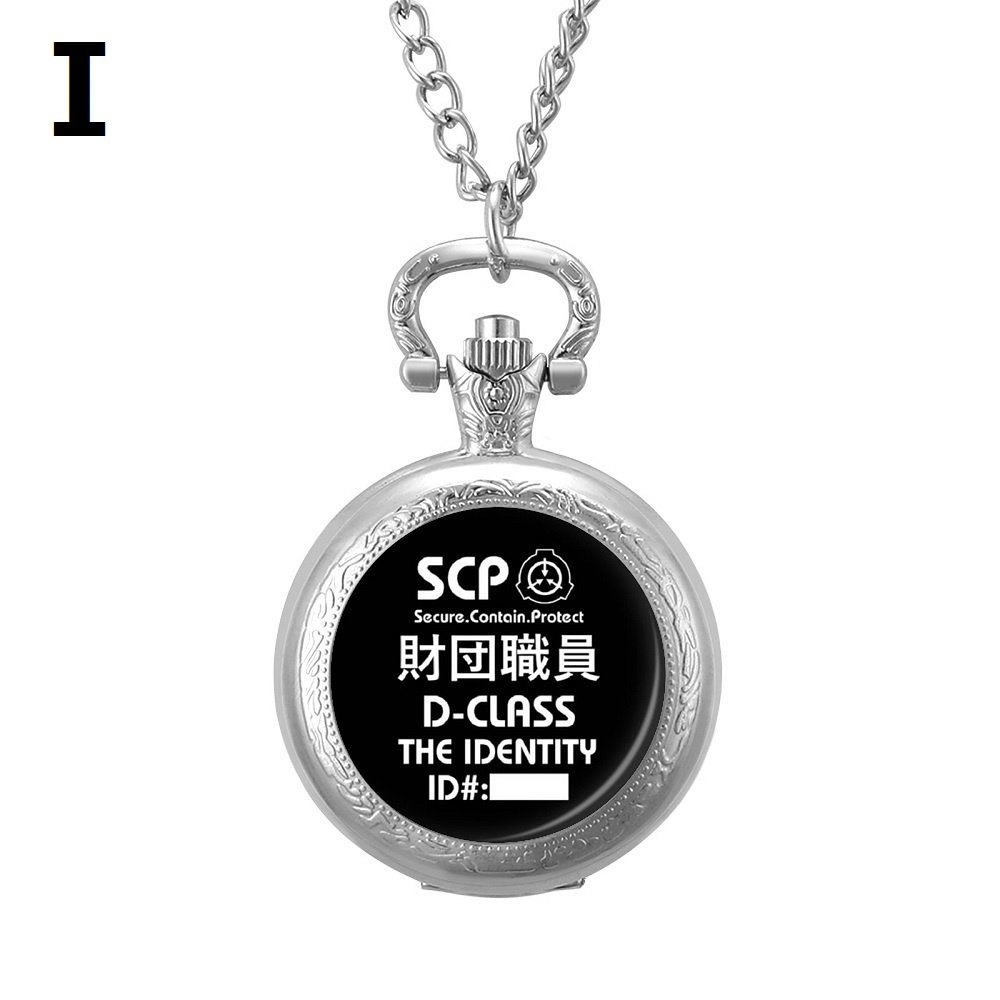 【⏱SCP財団】10種類 懐中時計 シルバー色(バッテリー付き)