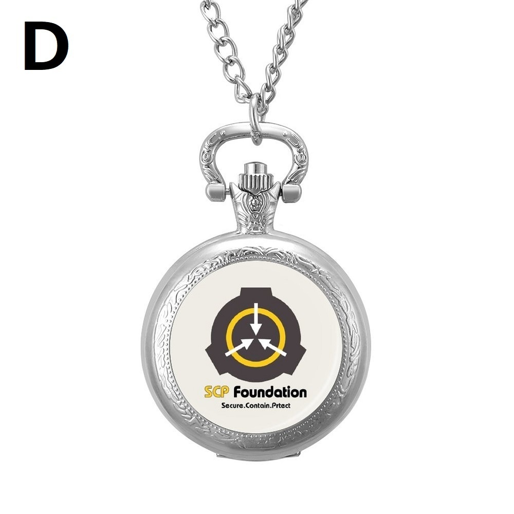 【⏱SCP財団】10種類 懐中時計 シルバー色(バッテリー付き)