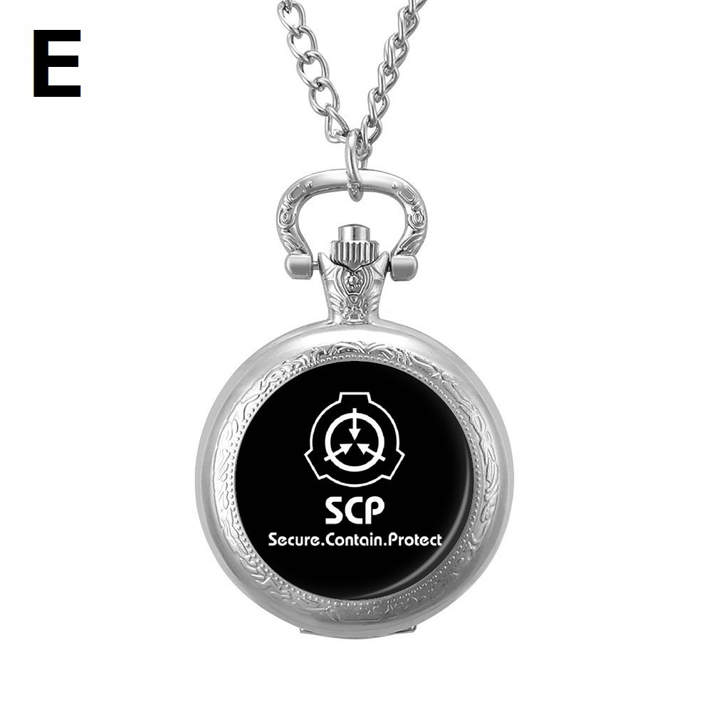 【⏱SCP財団】10種類 懐中時計 シルバー色(バッテリー付き)