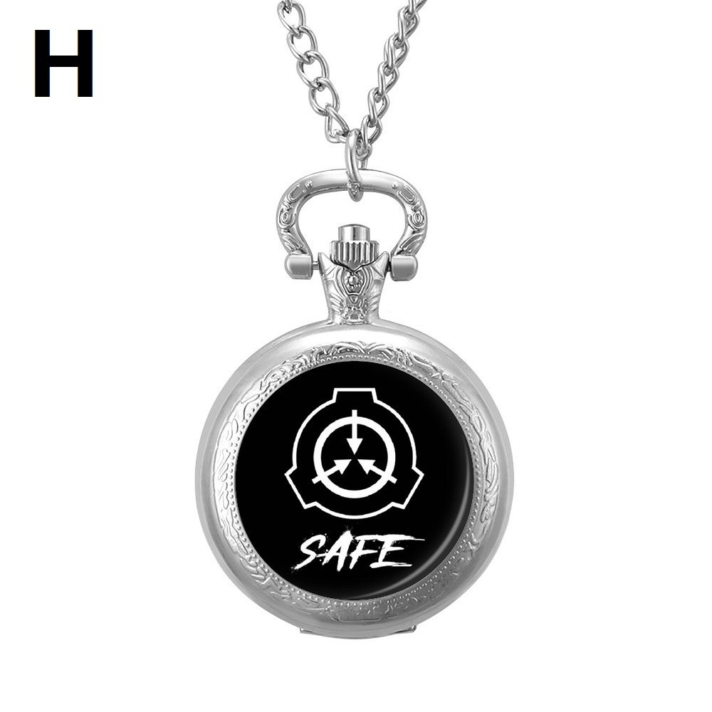 【⏱SCP財団】10種類 懐中時計 シルバー色(バッテリー付き)