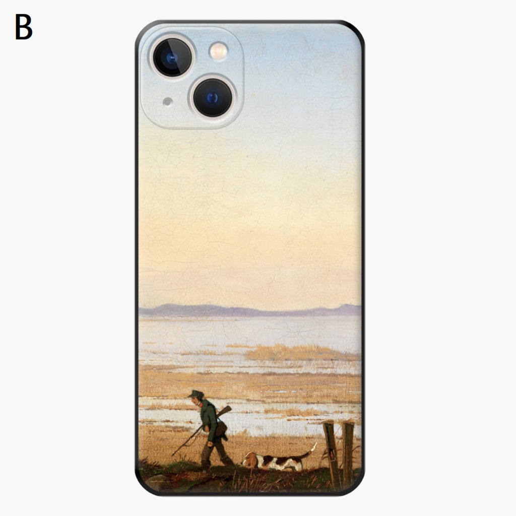 【秋/人と犬】ソフトiPhoneケース(iPhone14シリーズ追加)