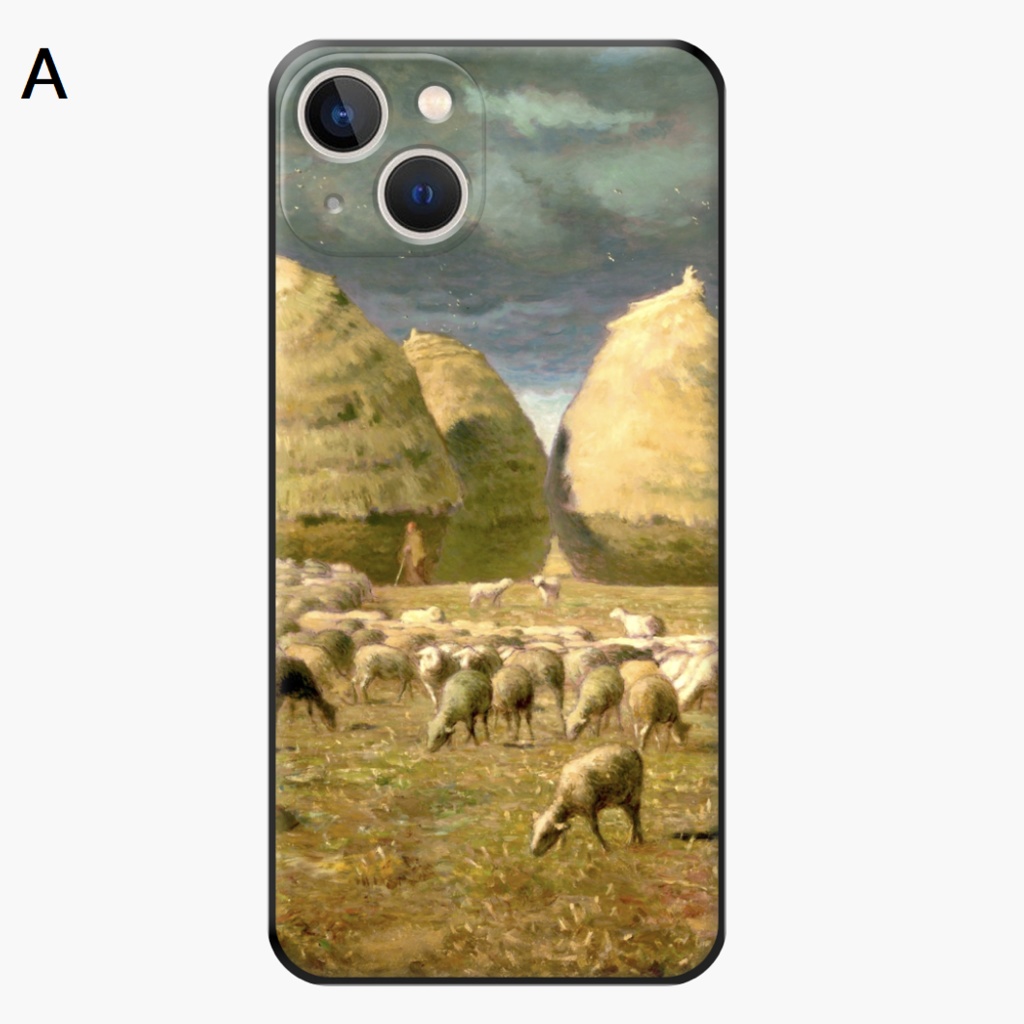 【秋/人と犬】ソフトiPhoneケース(iPhone14シリーズ追加)