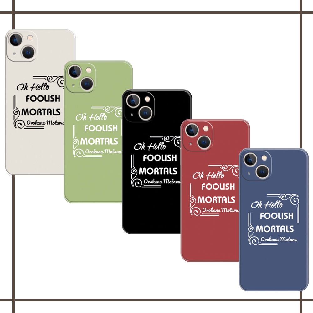 【愚かなモータル】5色 iPhoneケース （iPhone7～iPhone14シリーズ）