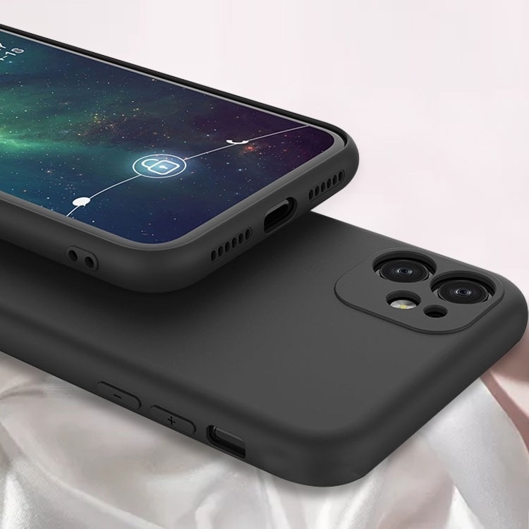 【チューリップ🌷】黒/ベイジュ iPhoneケース (iPhone7~iPhone13シリーズ)