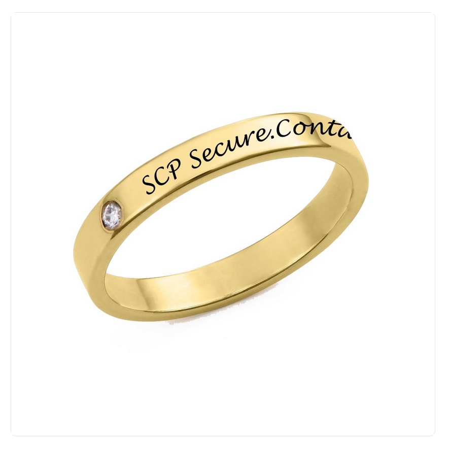 【SCP財団/カスタム受け】3色シルバー指輪