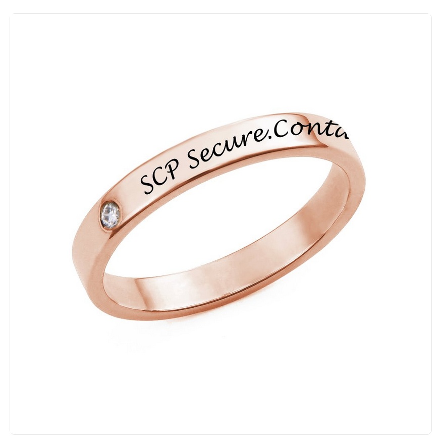 【SCP財団/カスタム受け】3色シルバー指輪