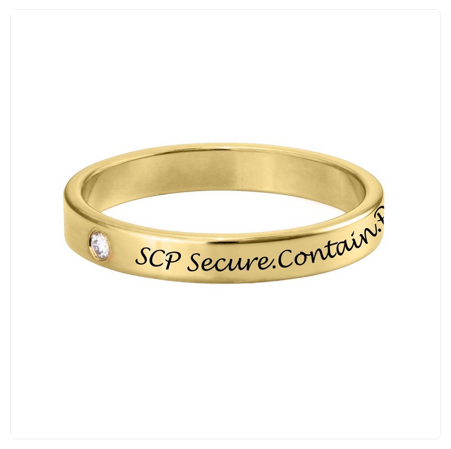 【SCP財団/カスタム受け】3色シルバー指輪