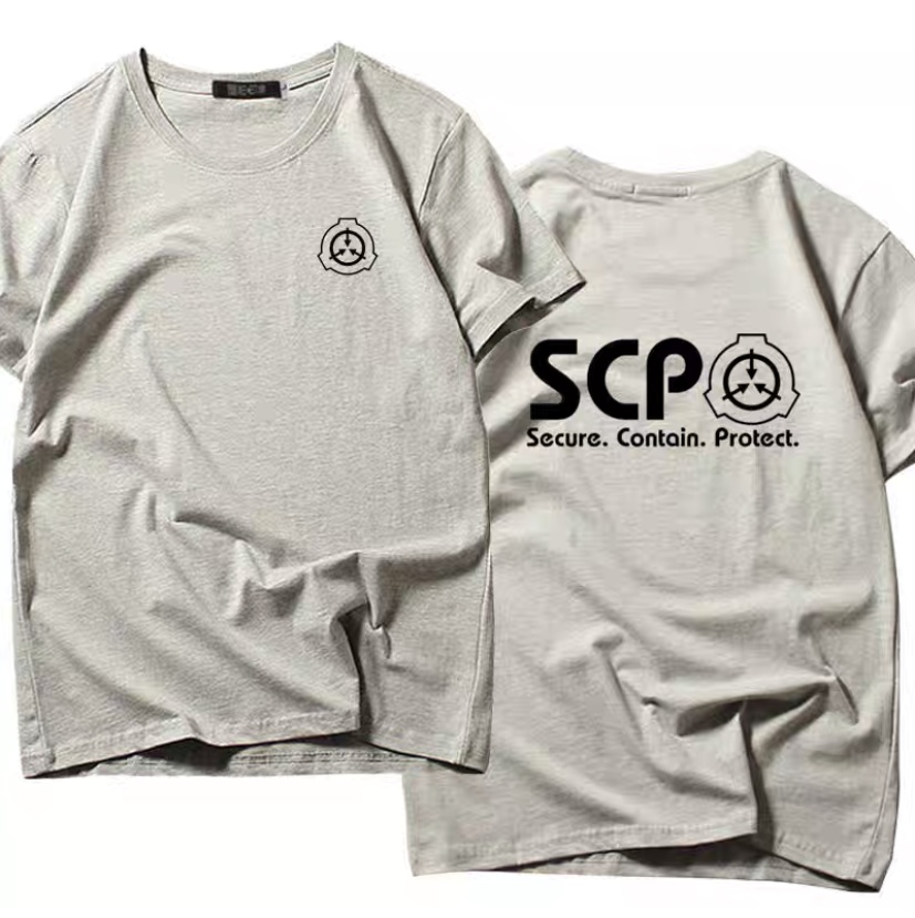 【SCP財団】白/黒/グレー Tシャツ