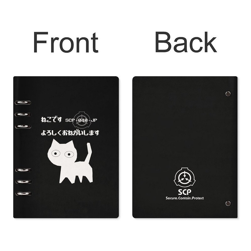 【SCP-040-JP】ネコです PUレザー A5ノート Design-7