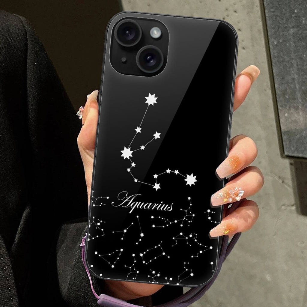 【12星座シリーズ】iPhone17シリーズ追加 強化ガラスケース/ソフトケース