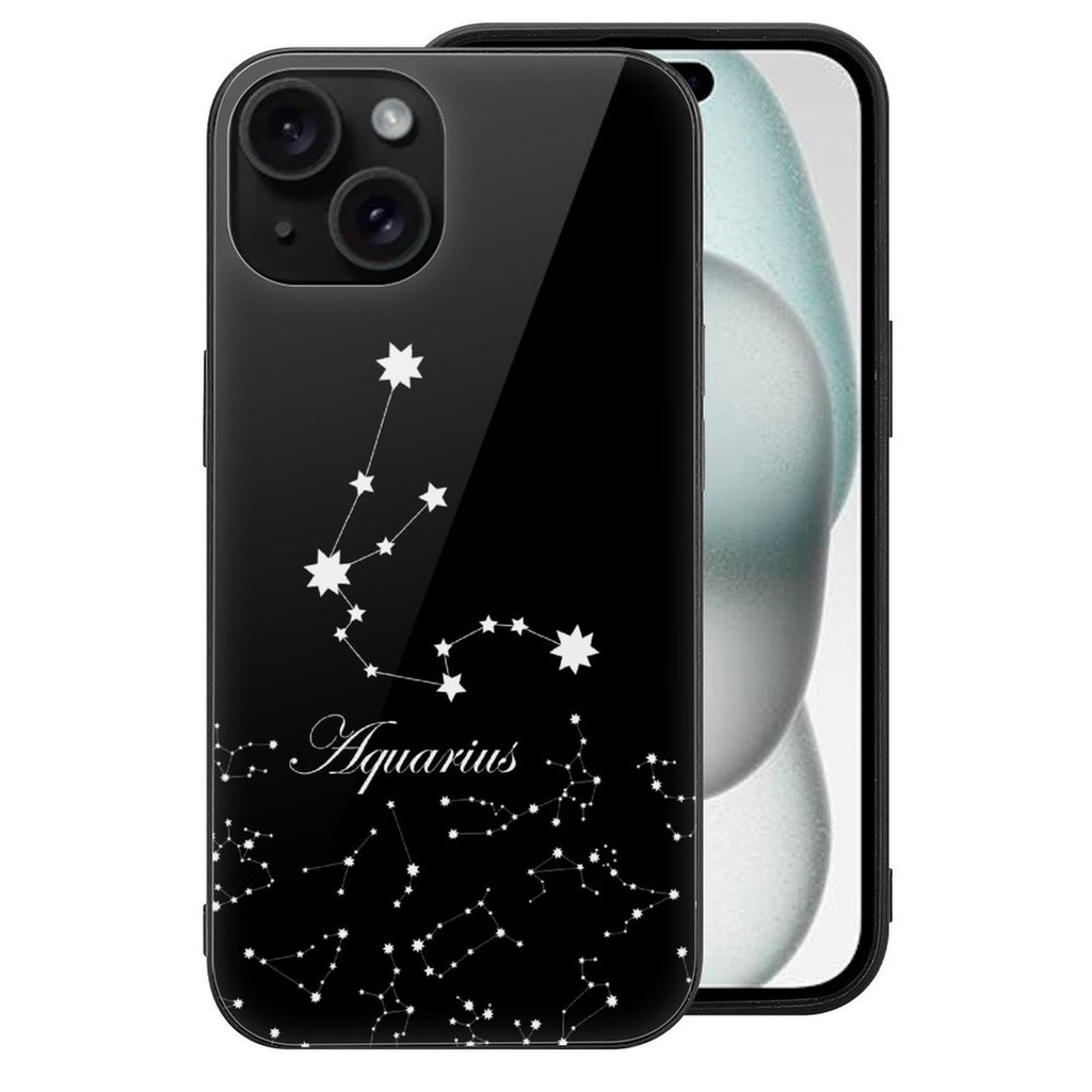 【12星座シリーズ】iPhone17シリーズ追加 強化ガラスケース/ソフトケース