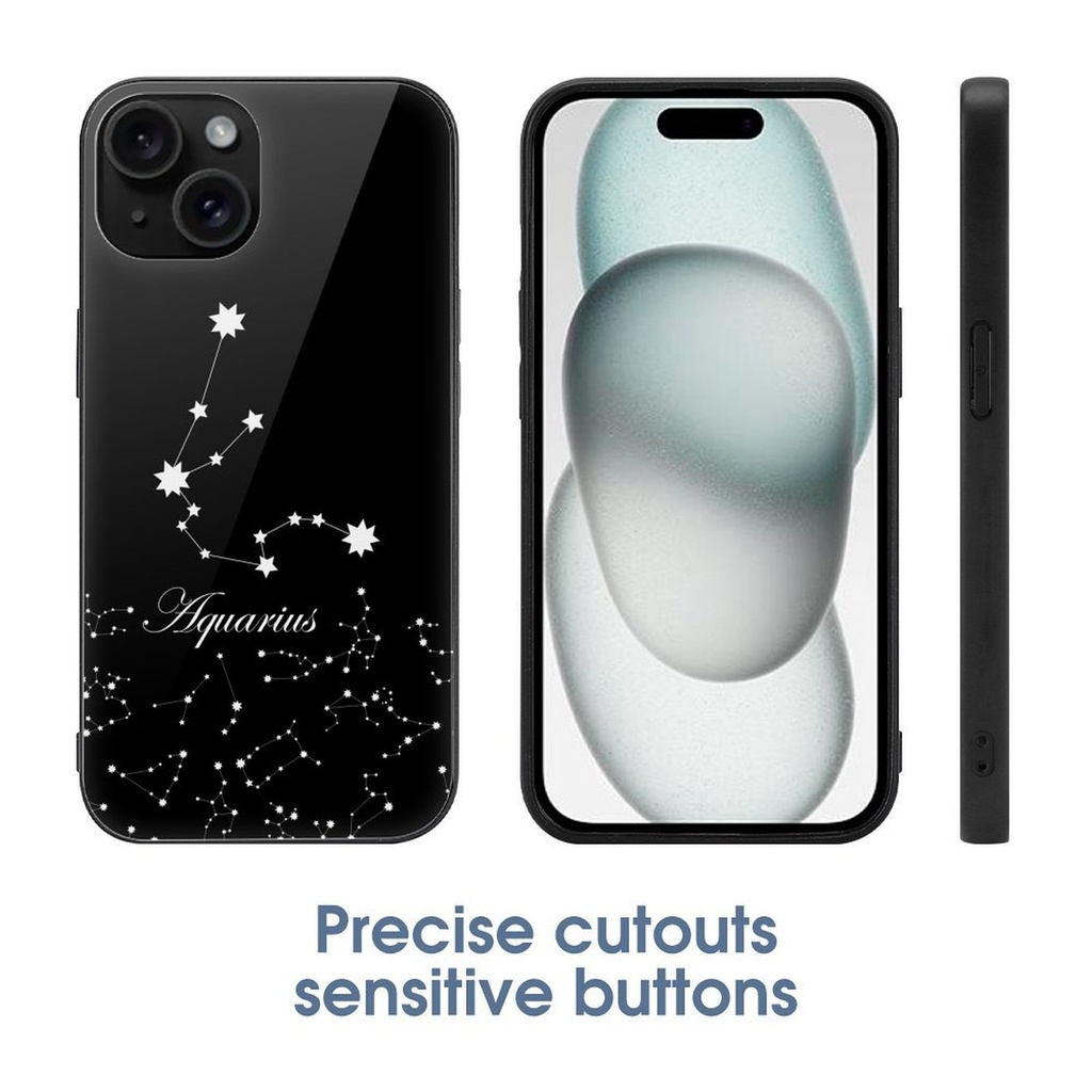 【12星座シリーズ】iPhone17シリーズ追加 強化ガラスケース/ソフトケース