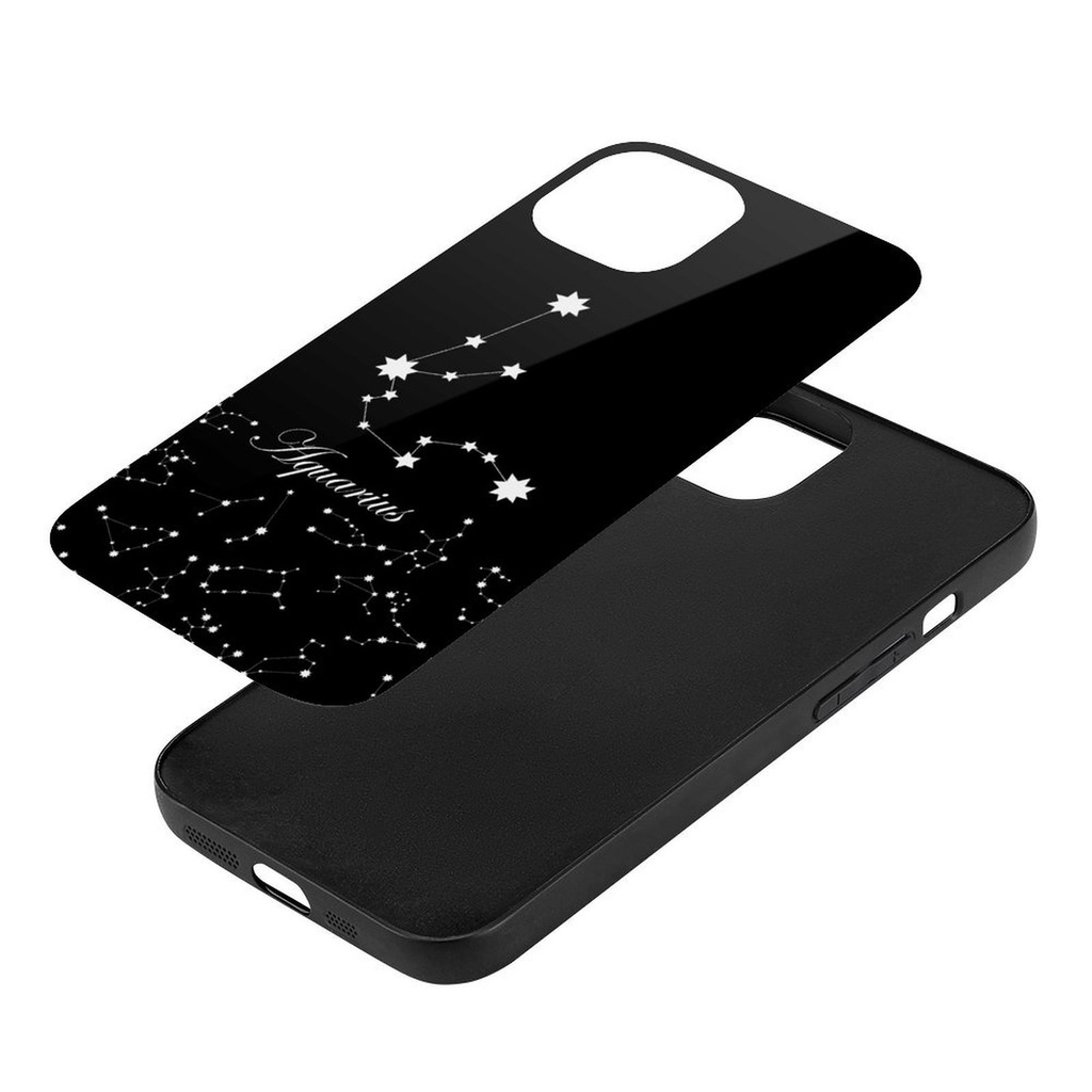 【12星座シリーズ】iPhone17シリーズ追加 強化ガラスケース/ソフトケース